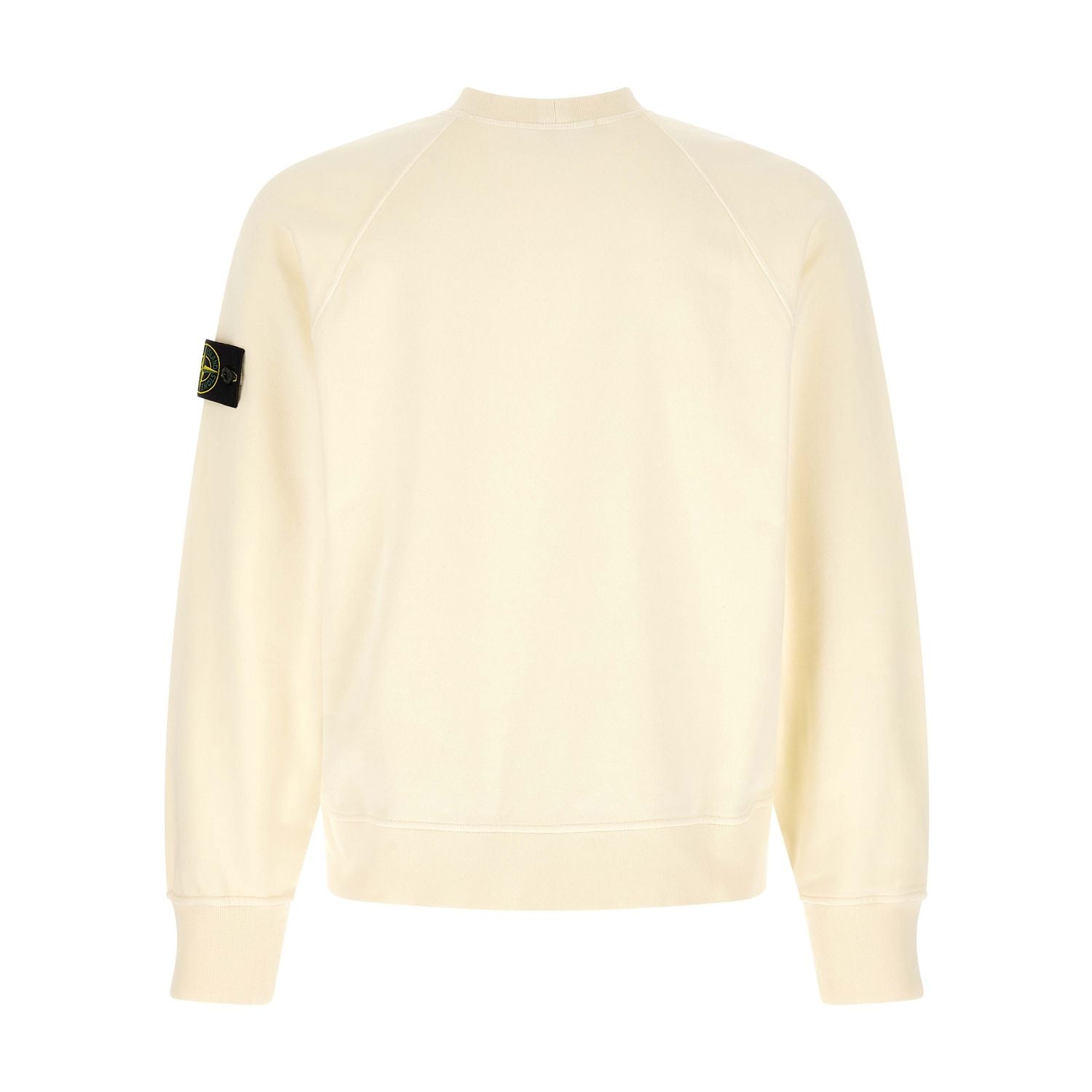 Stone Island White Cotton Sweatshirt