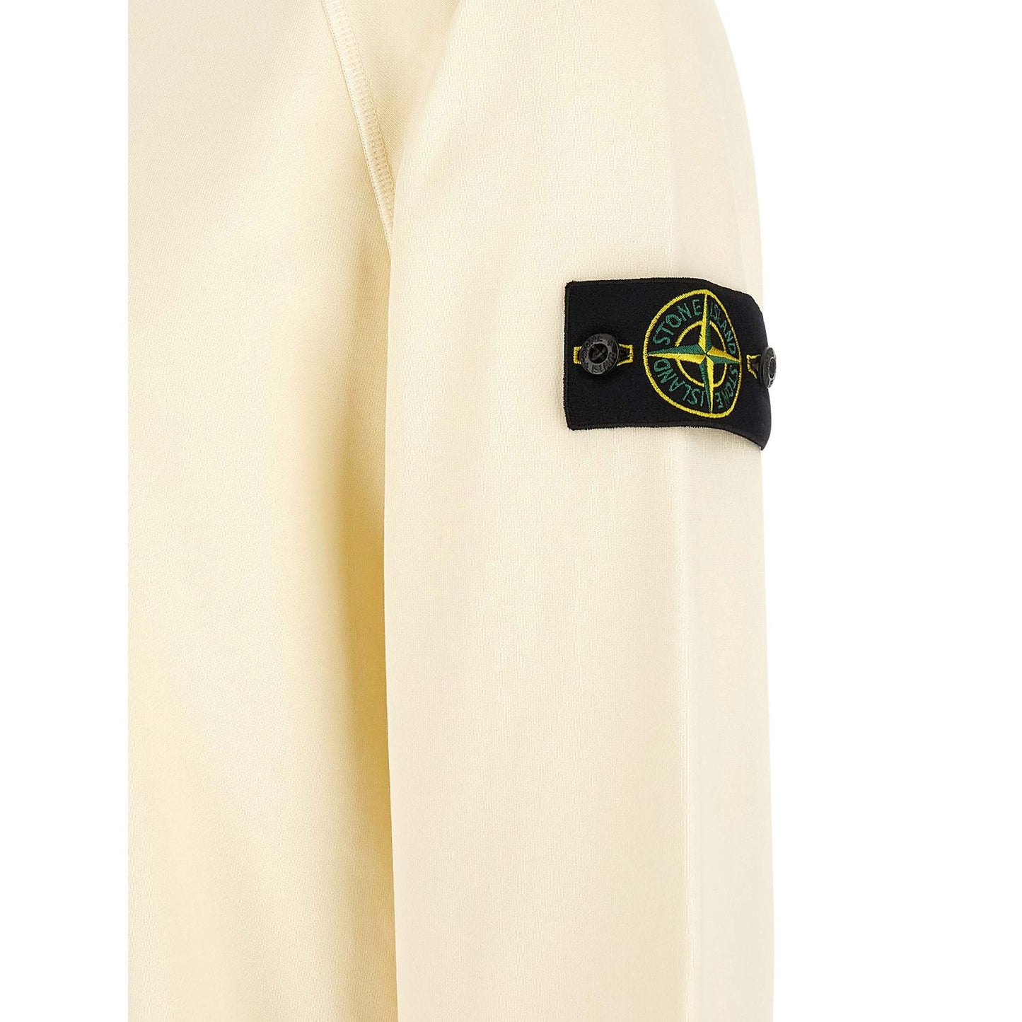Stone Island White Cotton Sweatshirt