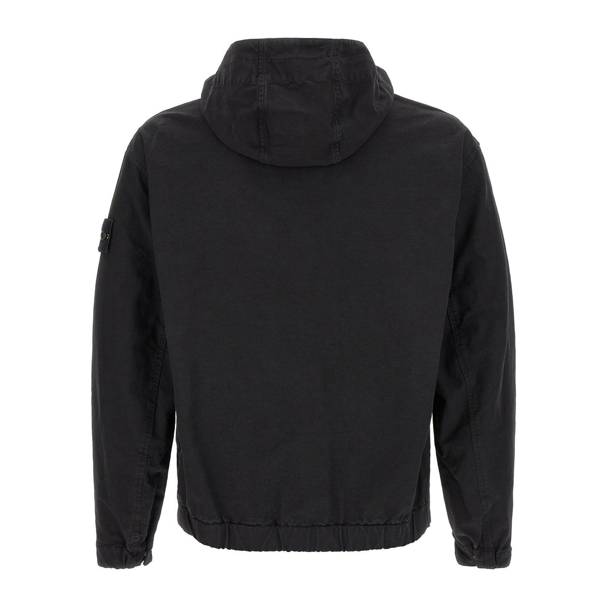 Stone Island Black Cotton Shell Jacket