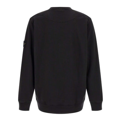 Stone Island Black Cotton Sweatshirt