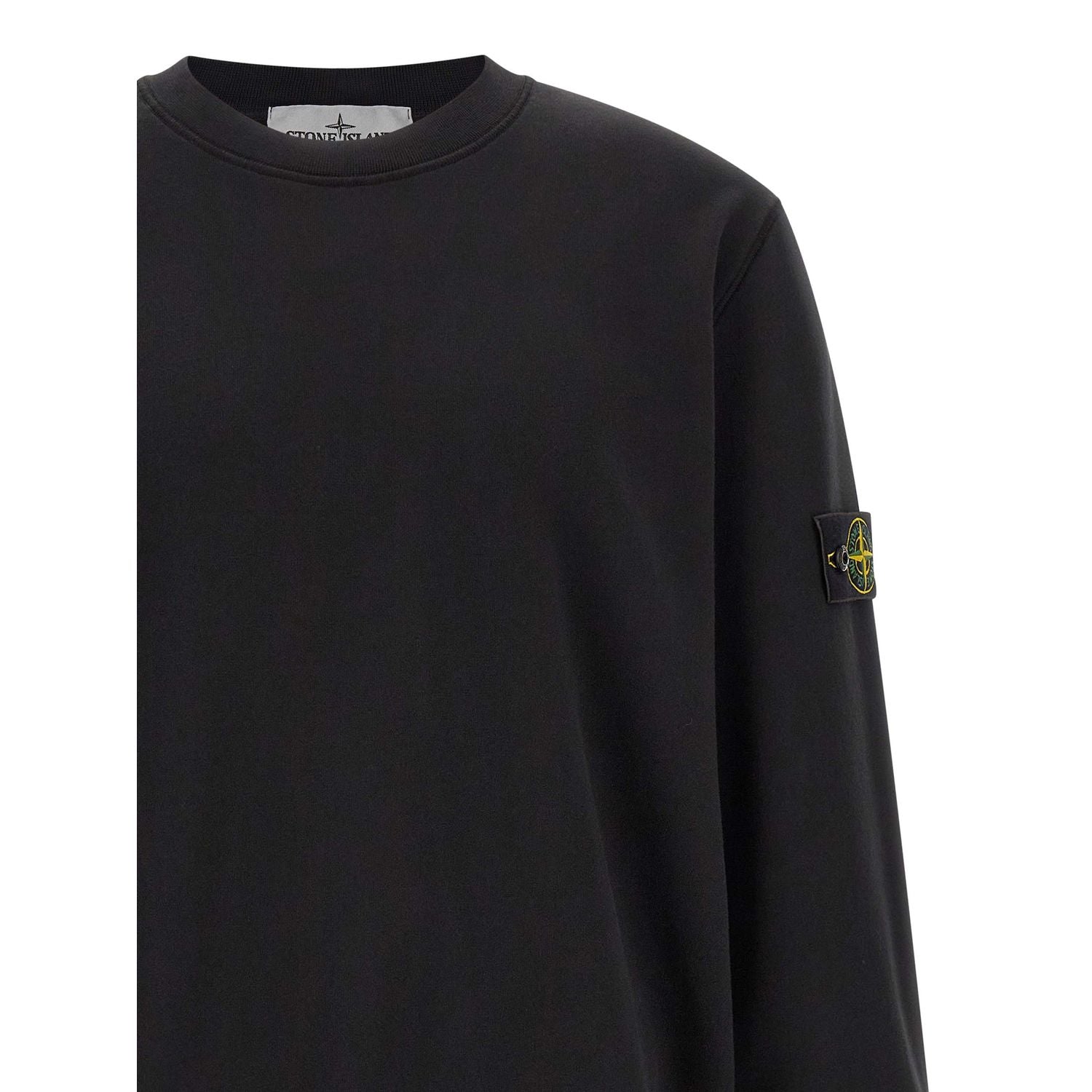 Stone Island Black Cotton Sweatshirt