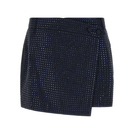 PINKO Blue Polyester Long Skirt
