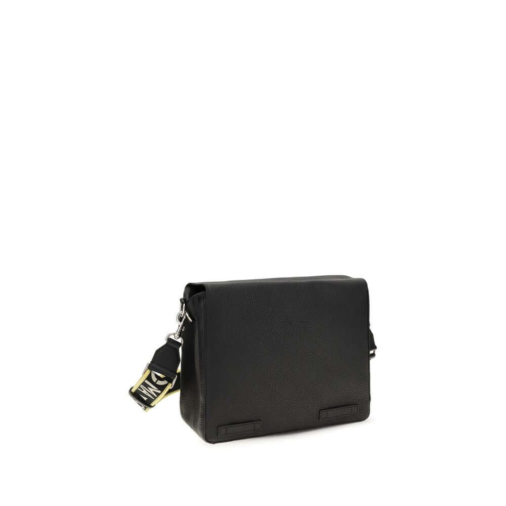 Fendi Black Calf Leather Bos Taurus Shoulder Bag