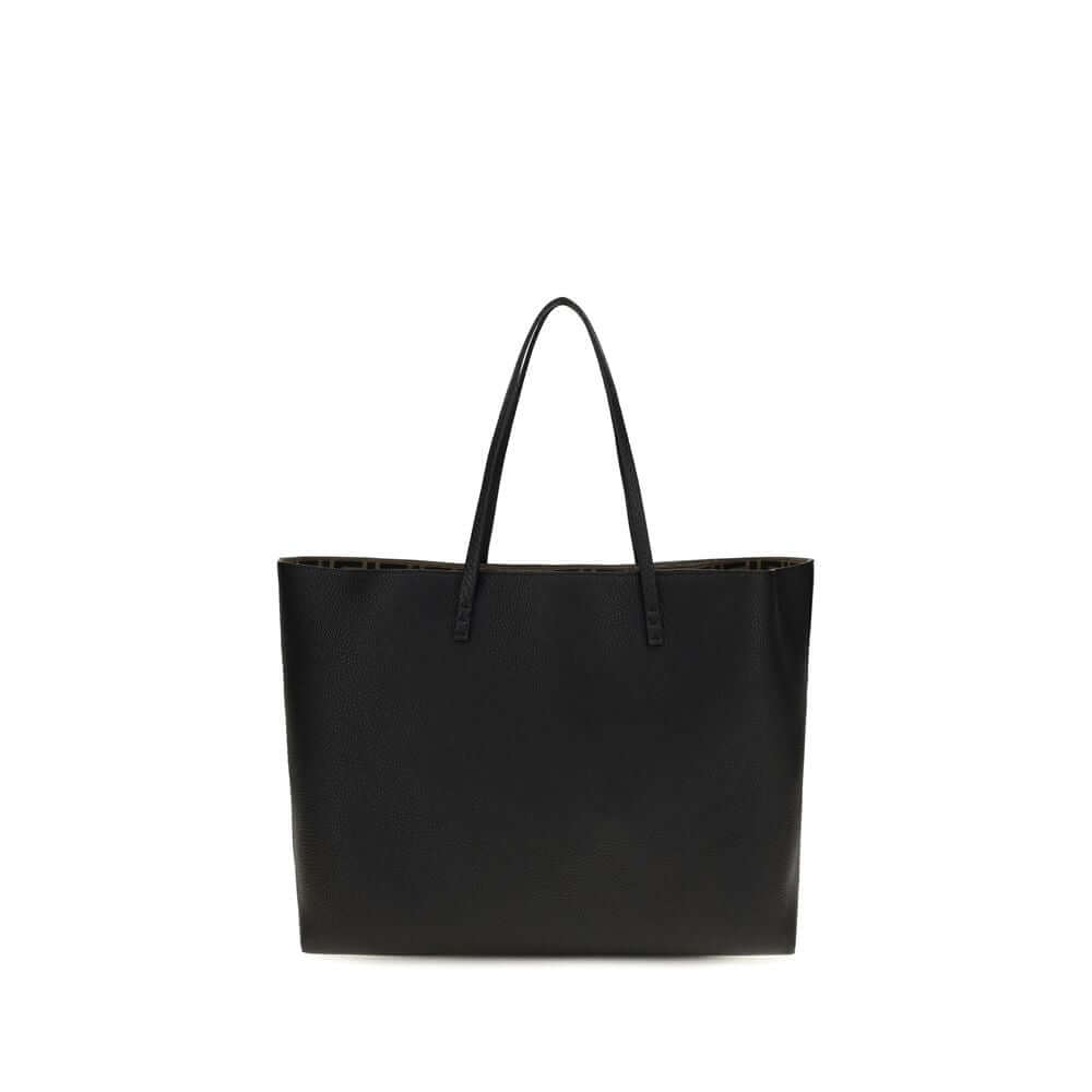 Fendi Black Calf Leather Bos Taurus Shoulder Bag