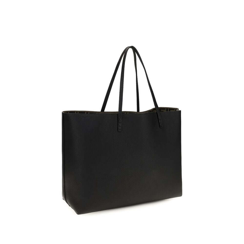 Fendi Black Calf Leather Bos Taurus Shoulder Bag