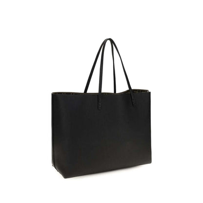 Fendi Black Calf Leather Bos Taurus Shoulder Bag