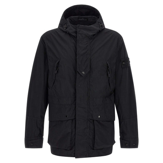 Stone Island Black Polyamide Shell Jacket
