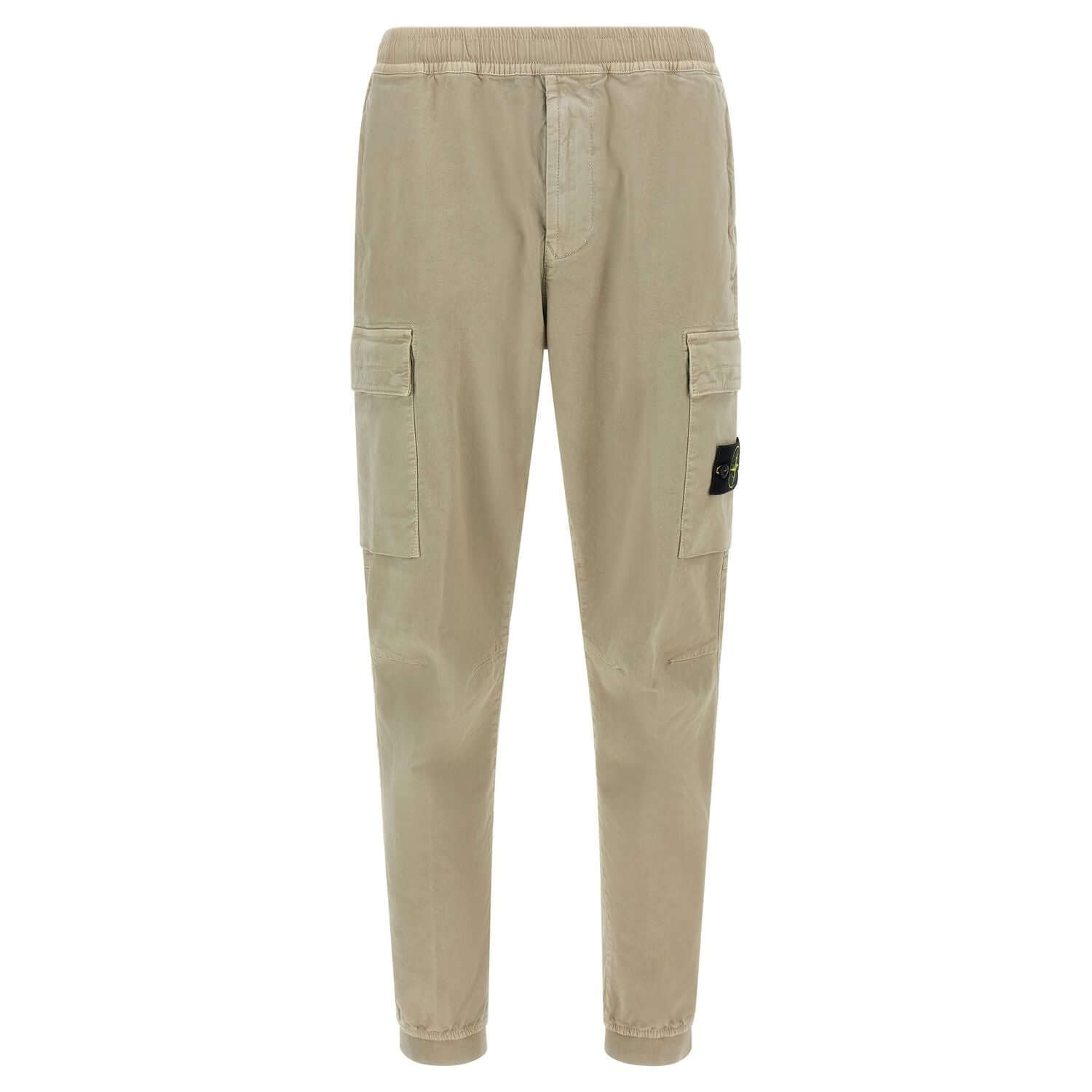 Stone Island Beige Cotton Cargo Pants