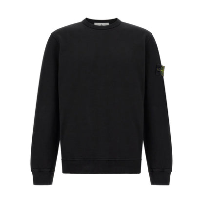 Stone Island Black Cotton Sweatshirt