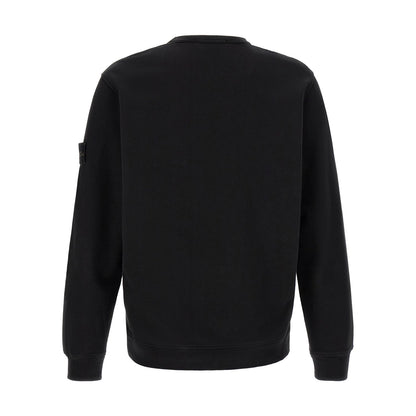 Stone Island Black Cotton Sweatshirt