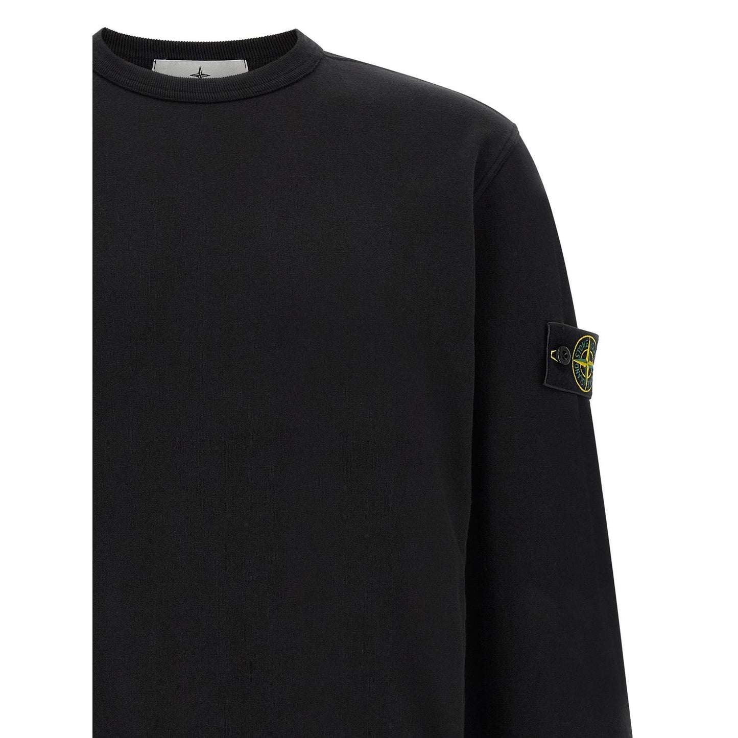 Stone Island Black Cotton Sweatshirt