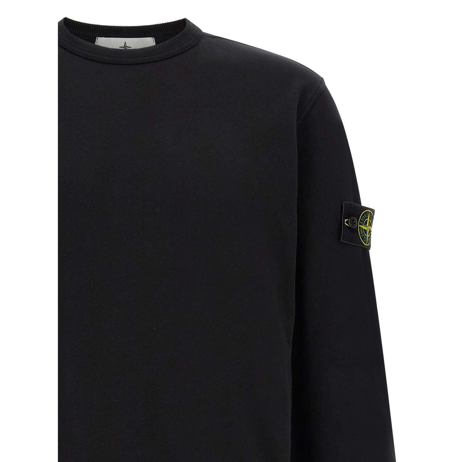 Stone Island Black Cotton Sweatshirt