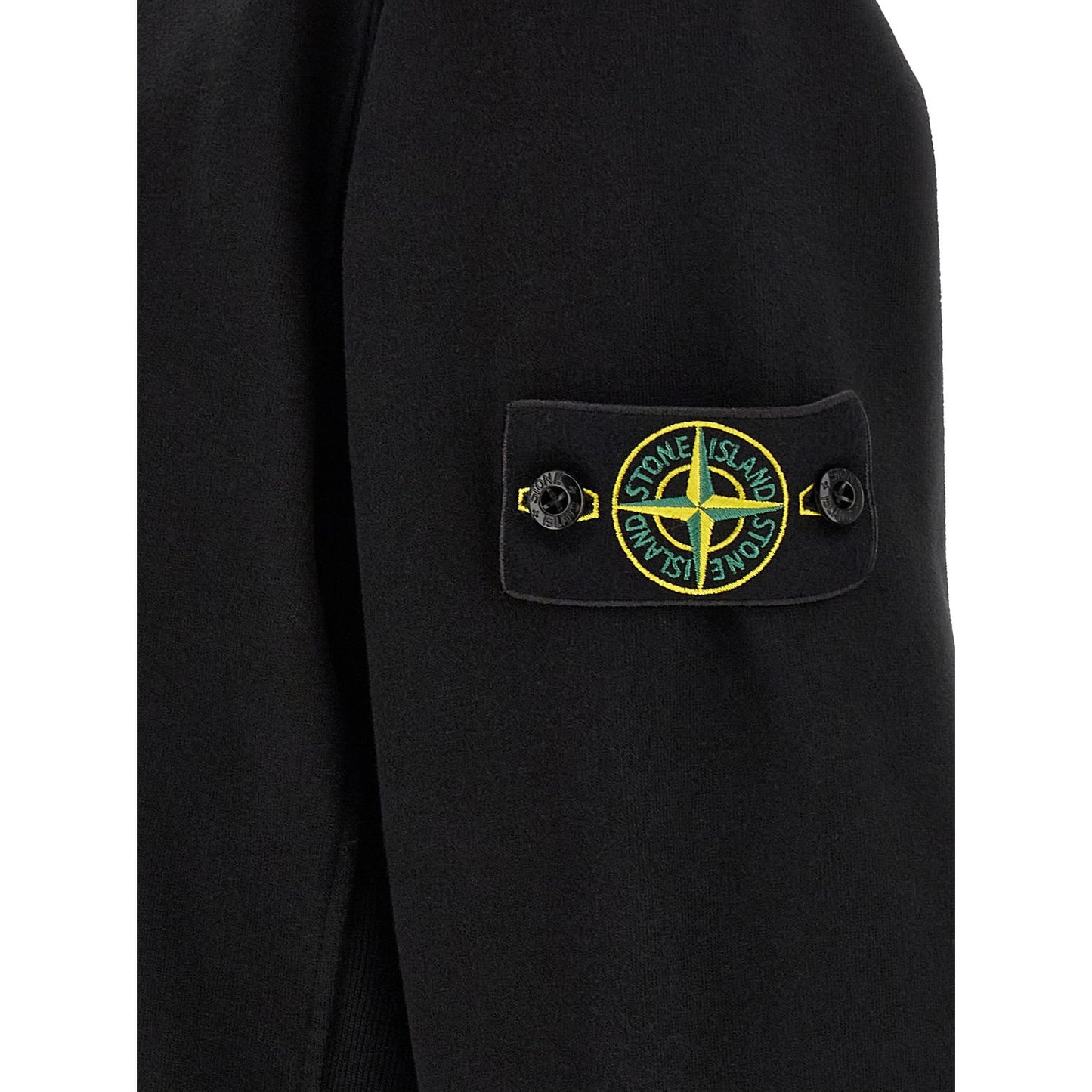 Stone Island Black Cotton Sweatshirt