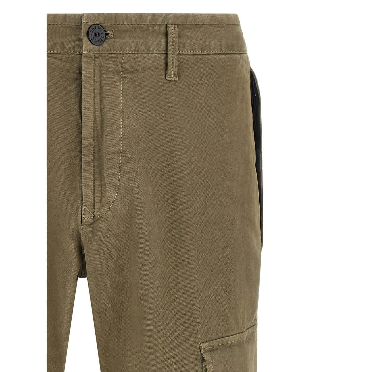 Stone Island Bicolor Cotton Cargo Pants
