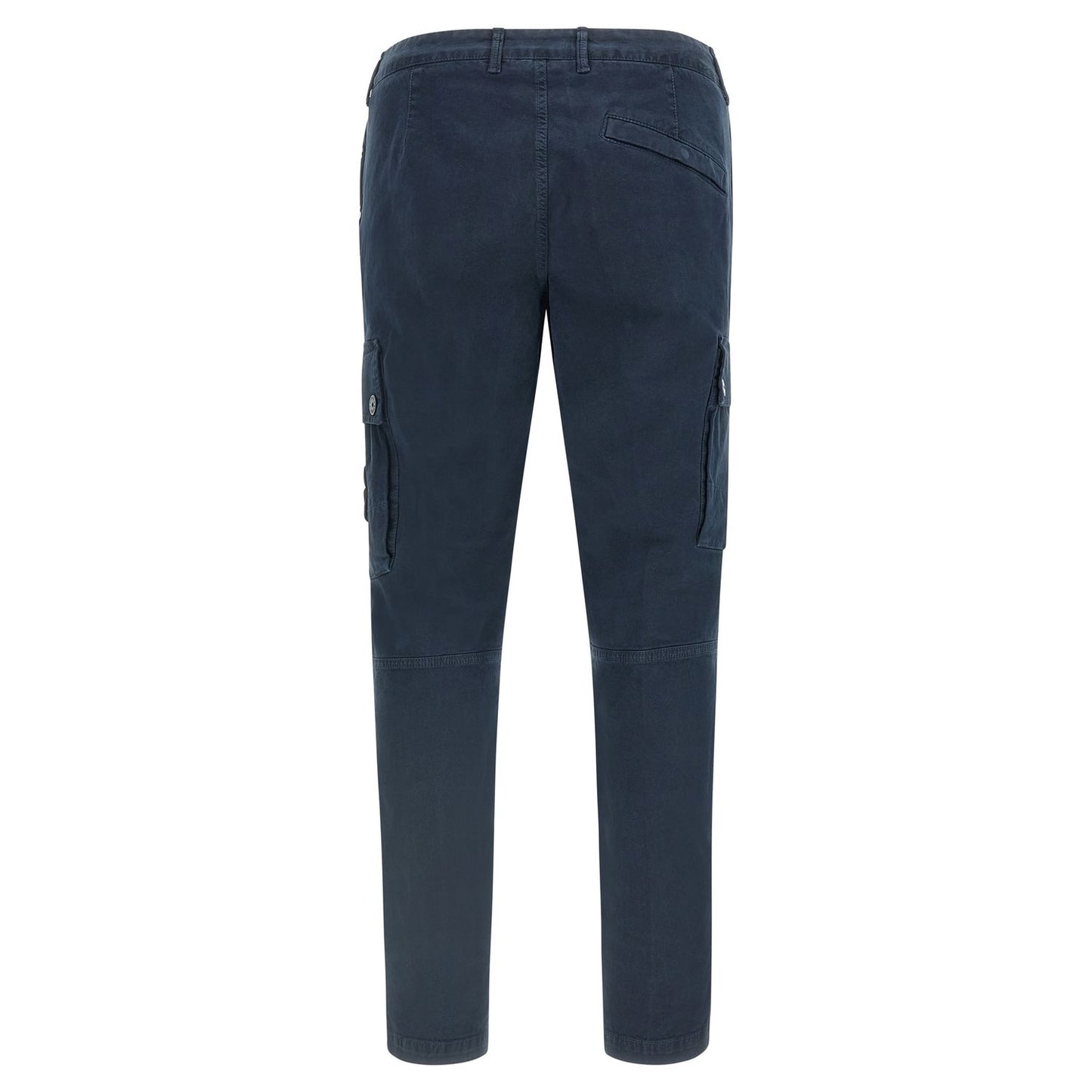 Stone Island Blue Cotton Cargo Pants