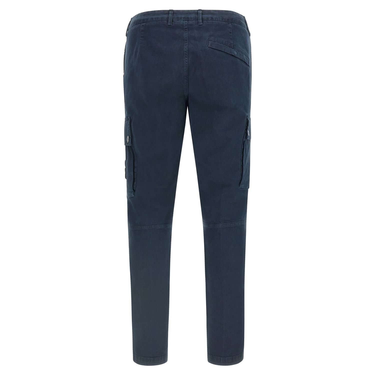 Stone Island Blue Cotton Cargo Pants