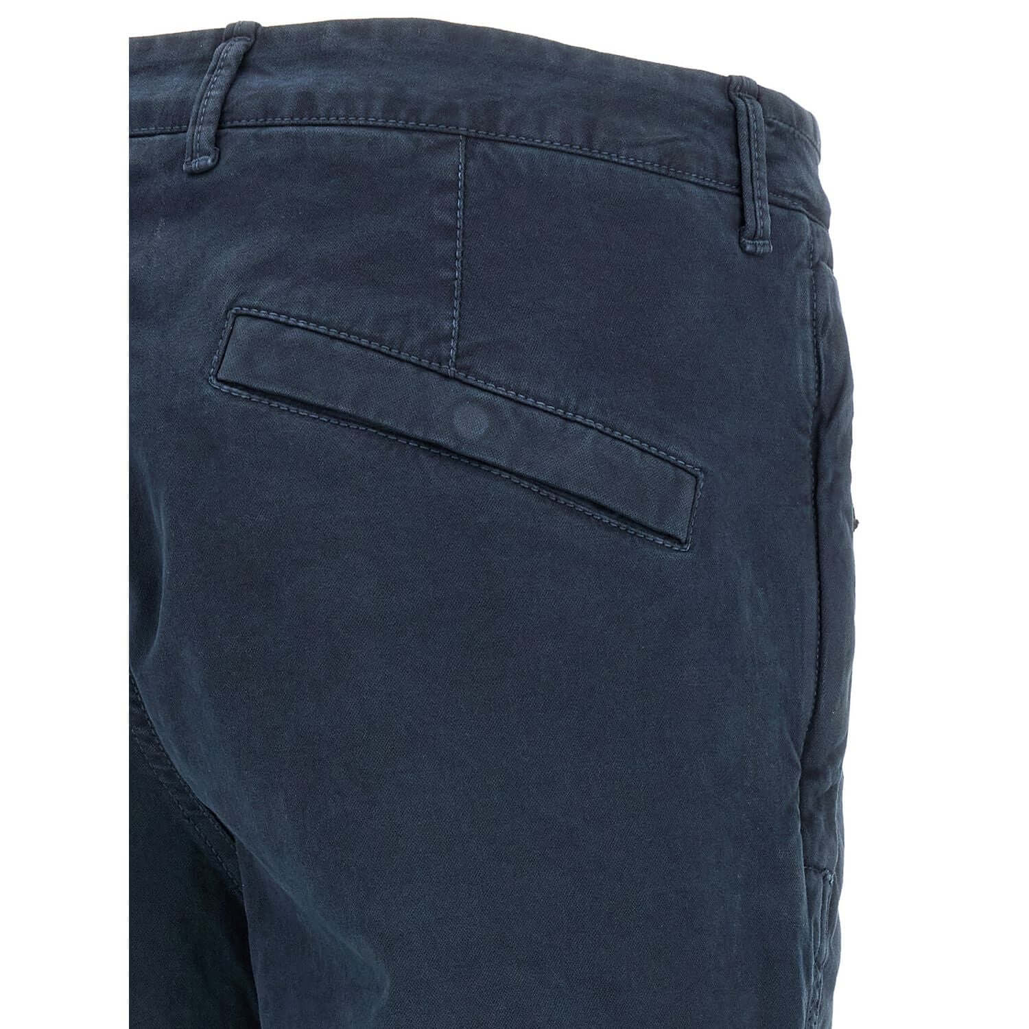 Stone Island Blue Cotton Cargo Pants