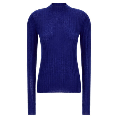 PINKO Blue Wool Cardigan