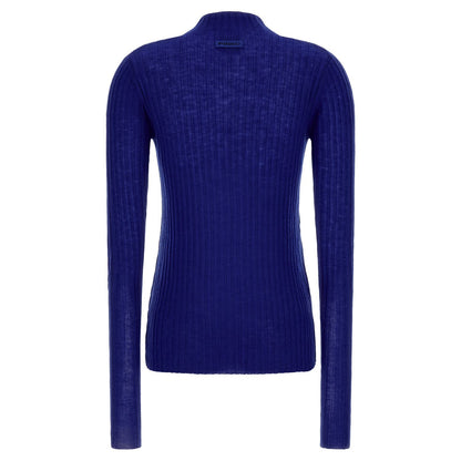 PINKO Blue Wool Cardigan
