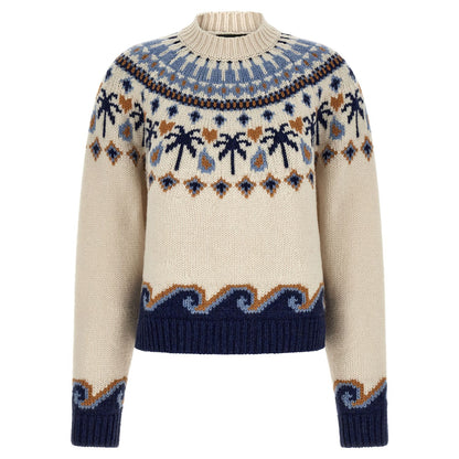 Alanui Multicolor Virgin Wool Cardigan