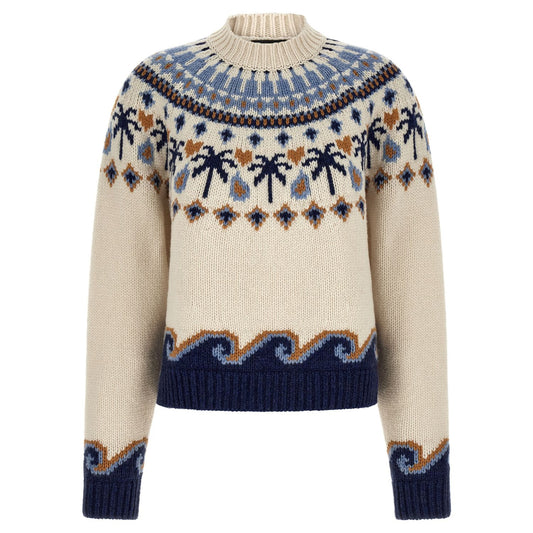 Alanui Multicolor Virgin Wool Cardigan