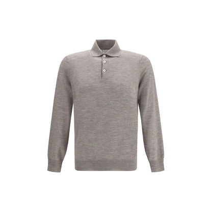 Brunello Cucinelli Gray Cashmere Sweatshirt