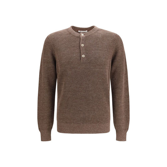 Brunello Cucinelli Brown Linen Sweatshirt