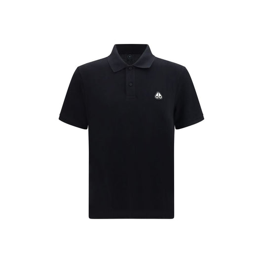 Moose Knuckles Black Cotton Polo Shirt