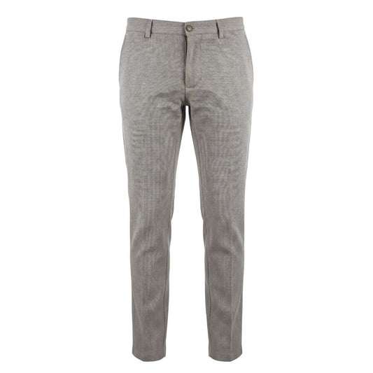 Trussardi Jeans Brown Flax Men Trousers