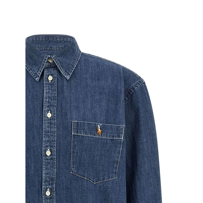 Polo Ralph Lauren Blue Cotton Blouse