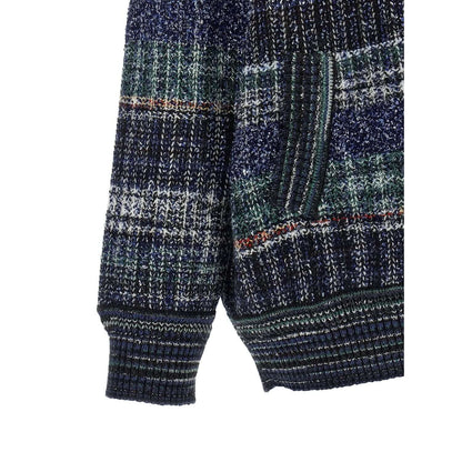 Missoni Blue Wool Cardigan