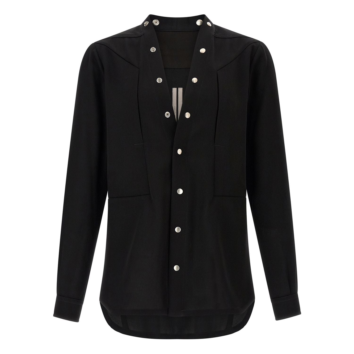 Rick Owens Black Cotton Blouse
