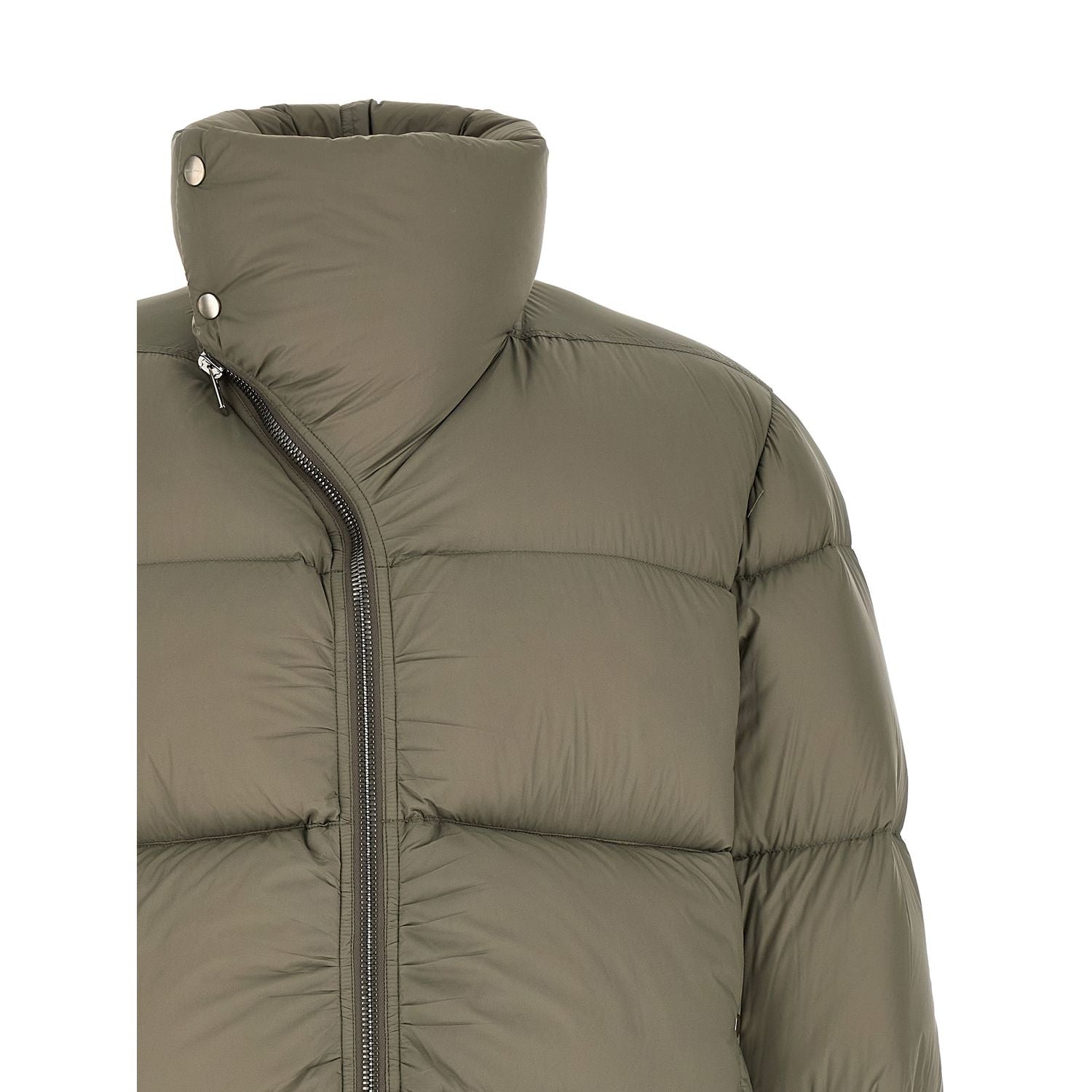 Rick Owens Bicolor Nylon Full-Length Jacket
