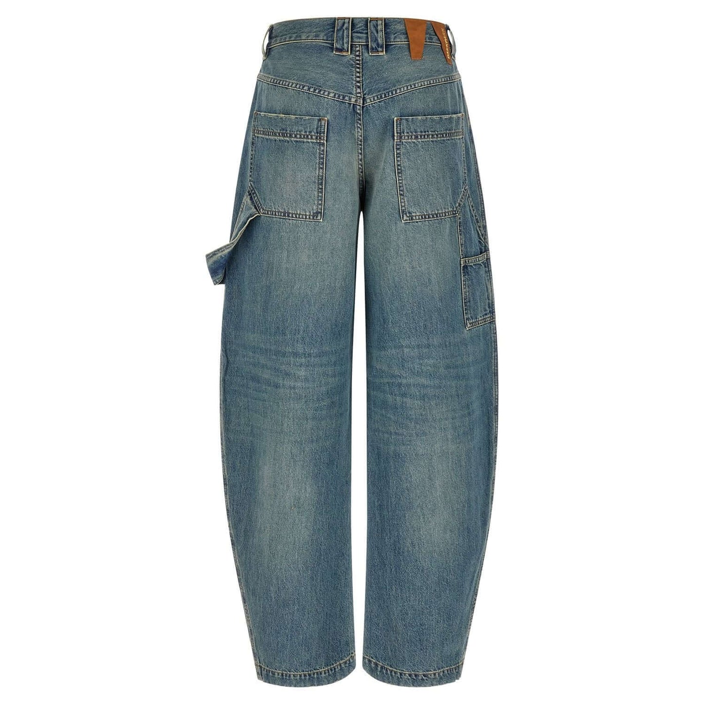 Darkpark Blue Cotton Relaxed Fit Jeans