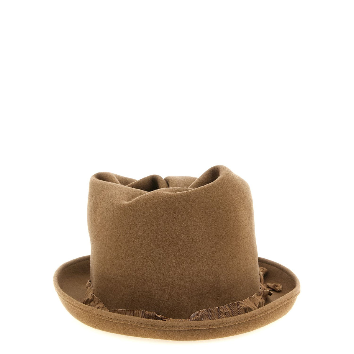 Yohji Yamamoto Beige Wool Fedora