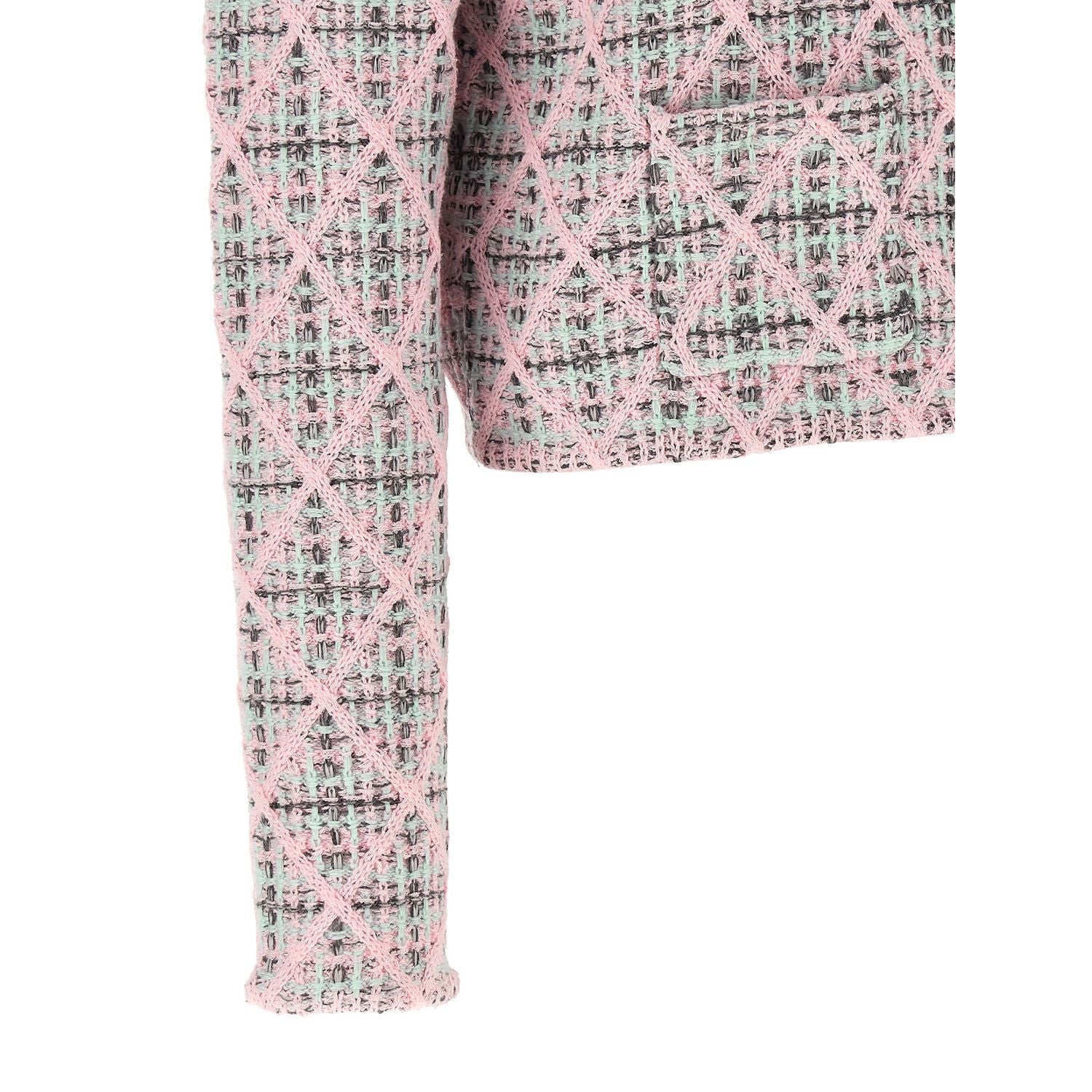 Self-Portrait Multicolor Cotton Cardigan