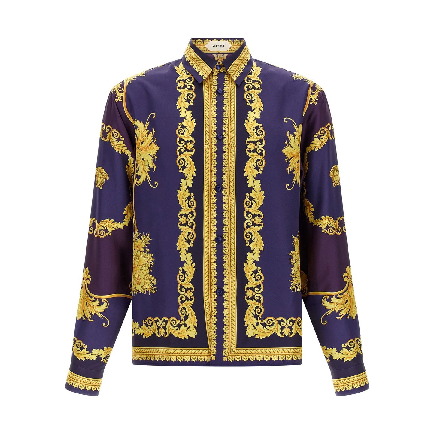 Versace Multicolor Silk Blouse