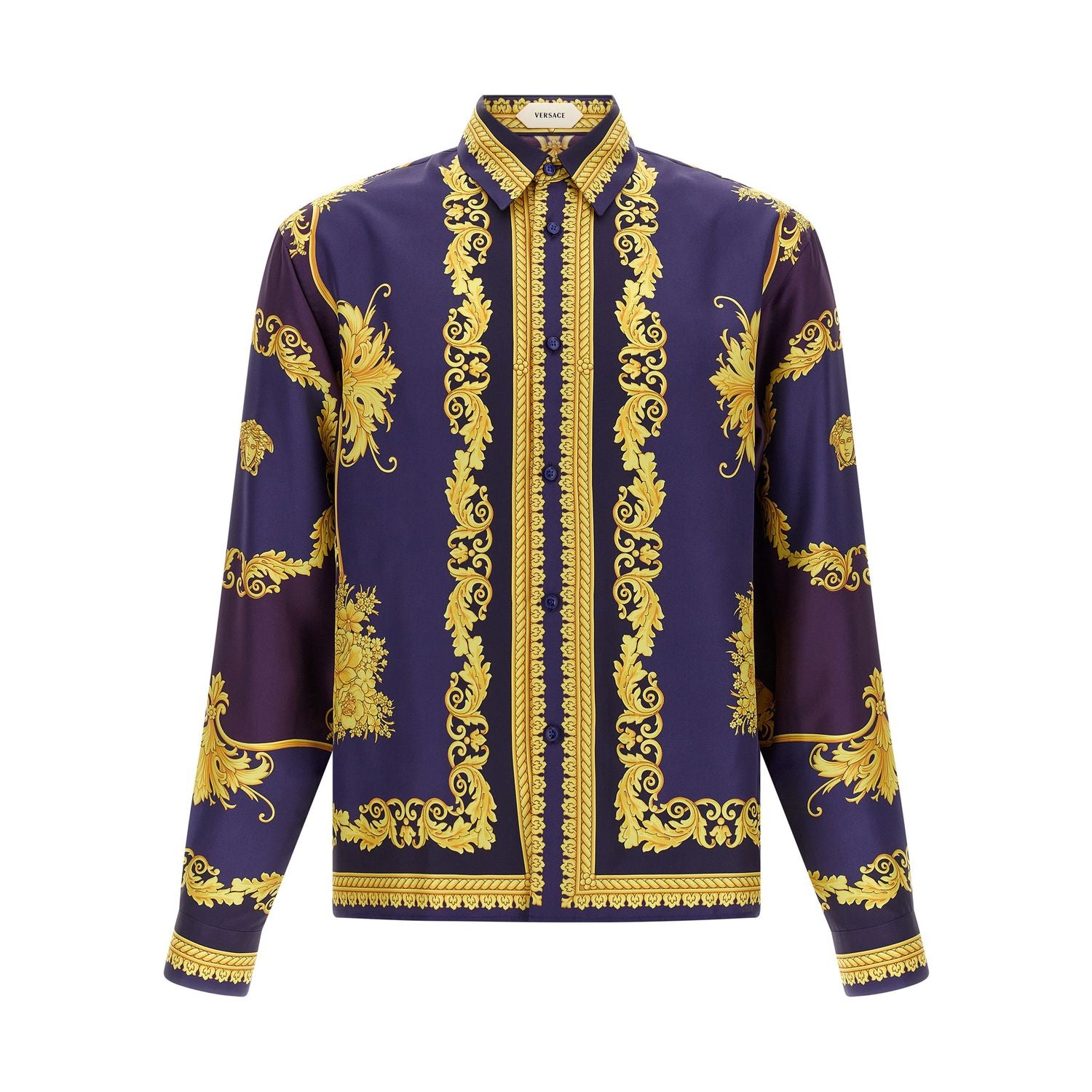 Versace Multicolor Silk Blouse
