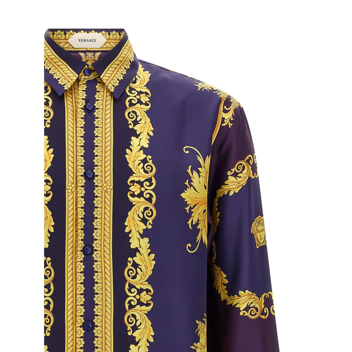 Versace Multicolor Silk Blouse