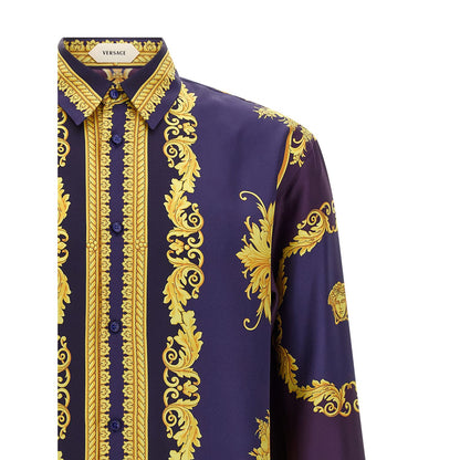 Versace Multicolor Silk Blouse