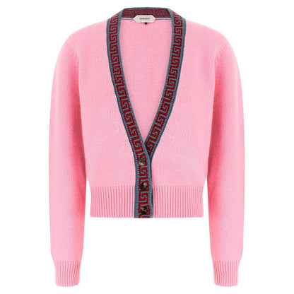 Versace Multicolor Virgin Wool Cardigan