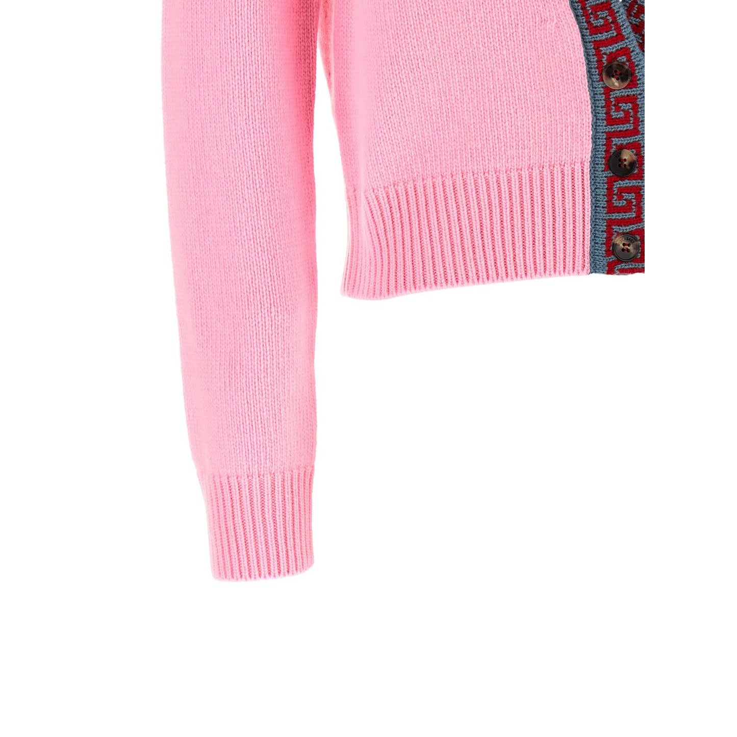 Versace Multicolor Virgin Wool Cardigan