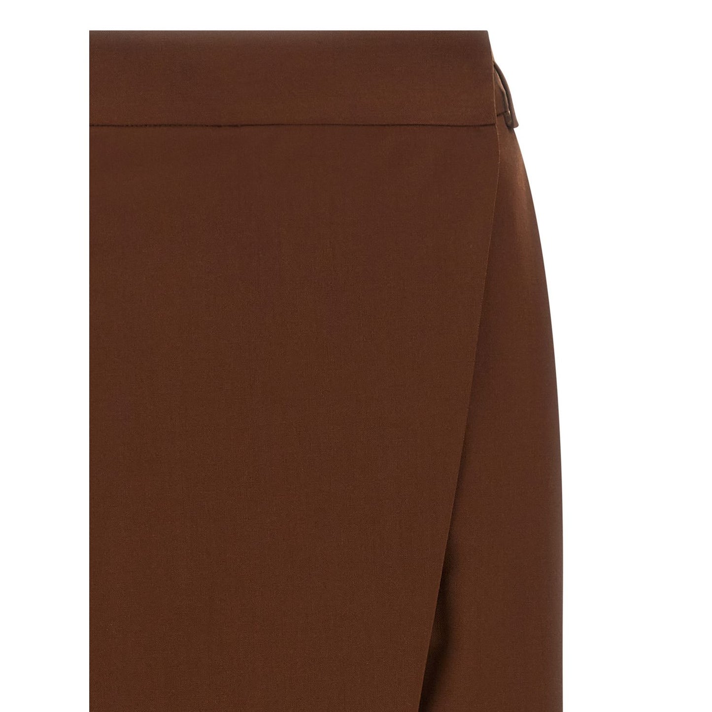 Alberto Biani Brown Wool Cropped Pants