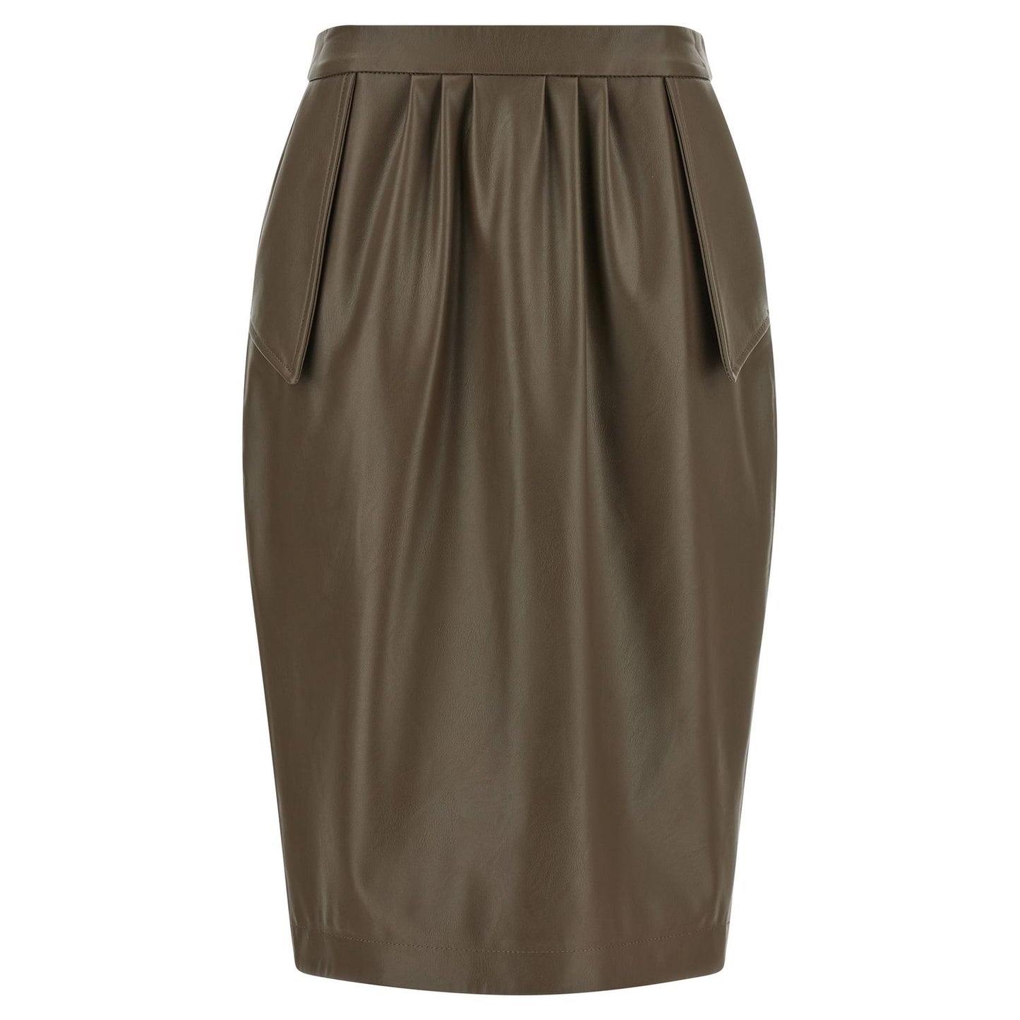 Stella McCartney Brown Polyester Midi Skirt