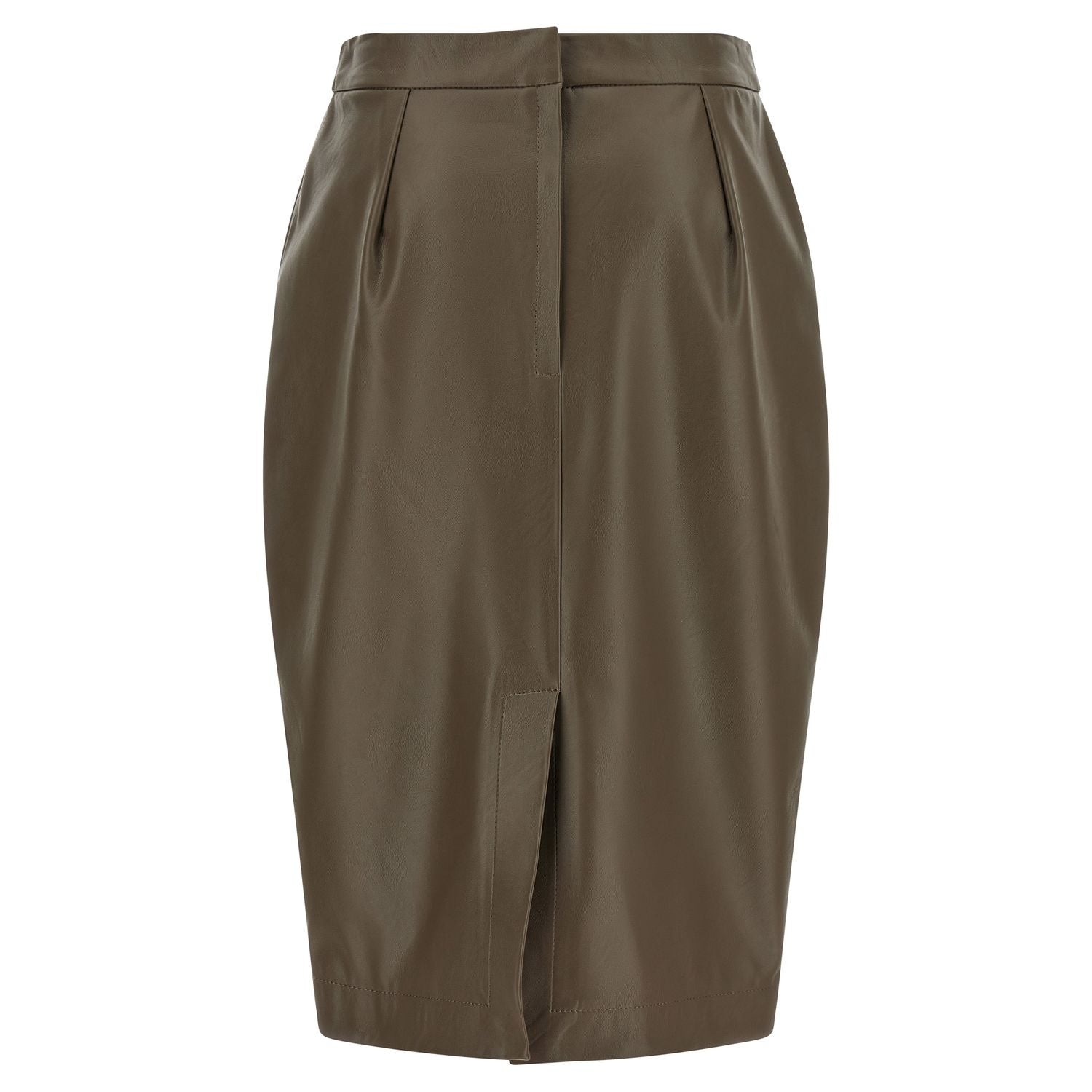 Stella McCartney Brown Polyester Midi Skirt