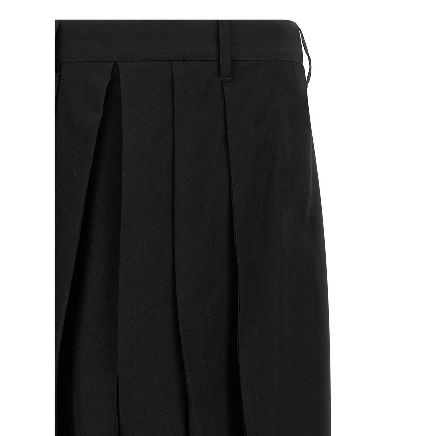 Yohji Yamamoto Black Wool Casual Pants
