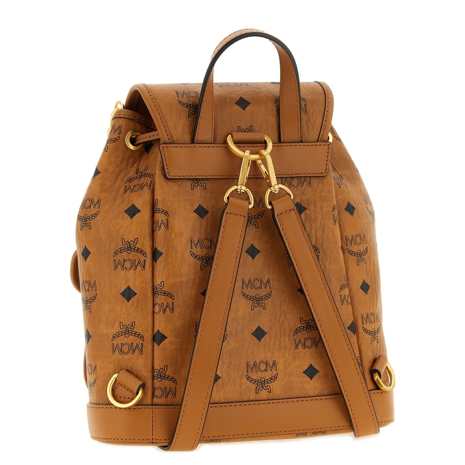 MCM Brown Polyethylene Backpack