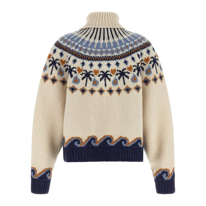 Alanui Multicolor Virgin Wool Cardigan