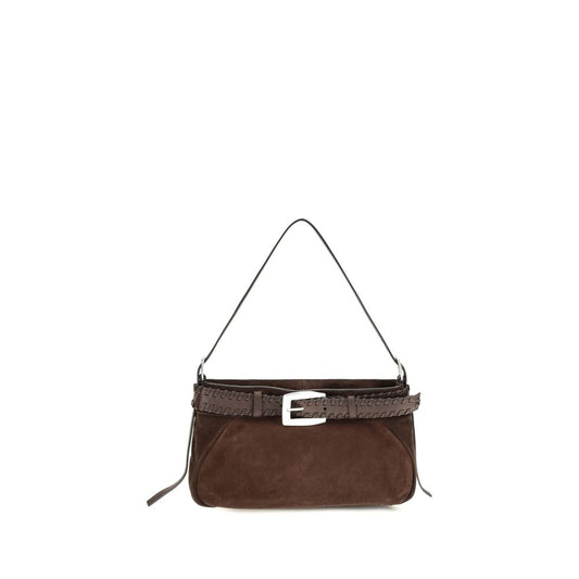 Staud Brown Lamb Ovis Aries Shoulder Bag