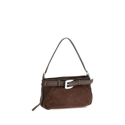 Staud Brown Lamb Ovis Aries Shoulder Bag
